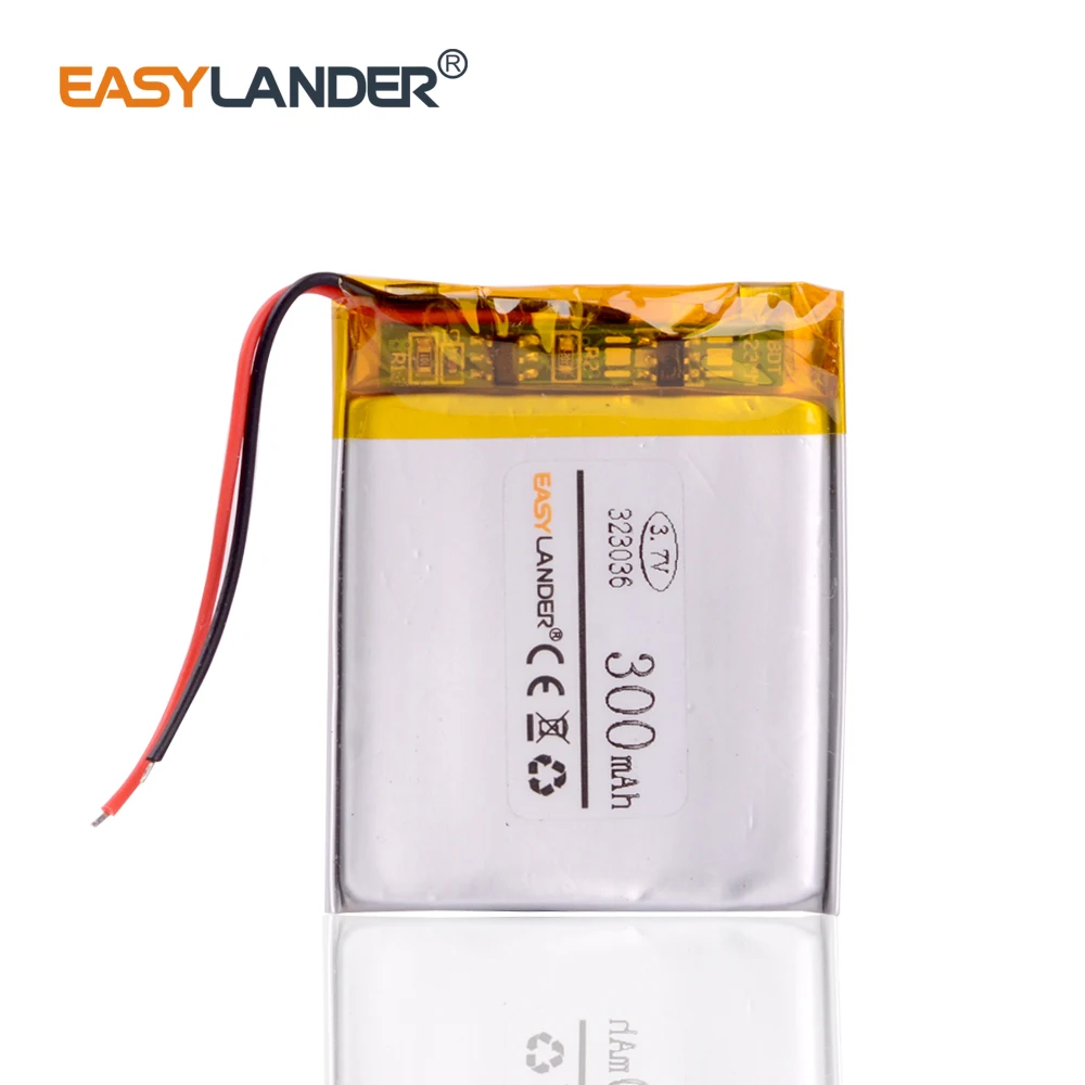 MP3/MP4 / mobile phone battery 323036 3.7V 300mAh lithium polymer batteries genuine | Электроника