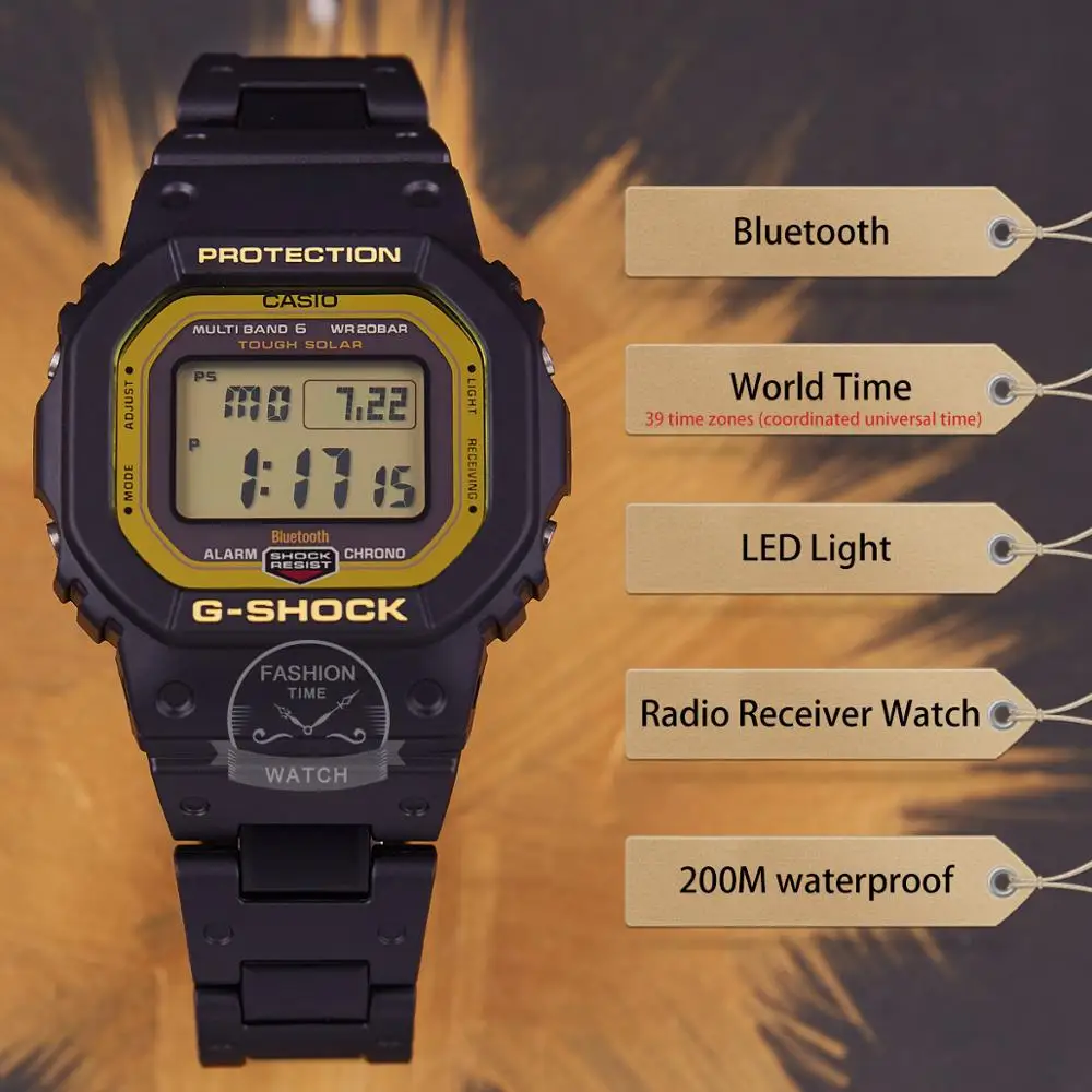 Умные часы Casio мужские G Shock Лучший бренд класса люкс 200м Водонепроницаемые