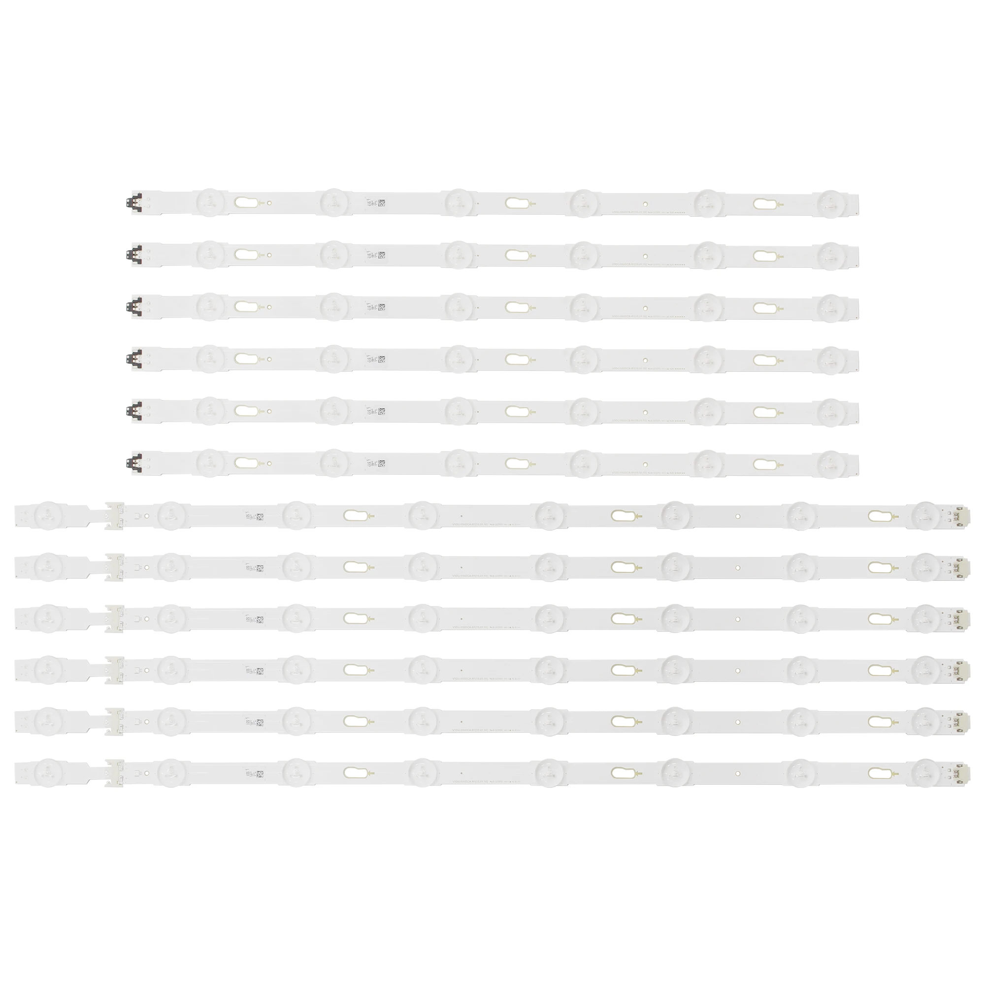 12 PCS LED de retroiluminación para Samsung UE55MU6200K UE55KU6020 UE55JU6750 UE55JU6470U UE55MU6175 UE55JU6480 UE55MU6205 UE55KU6099