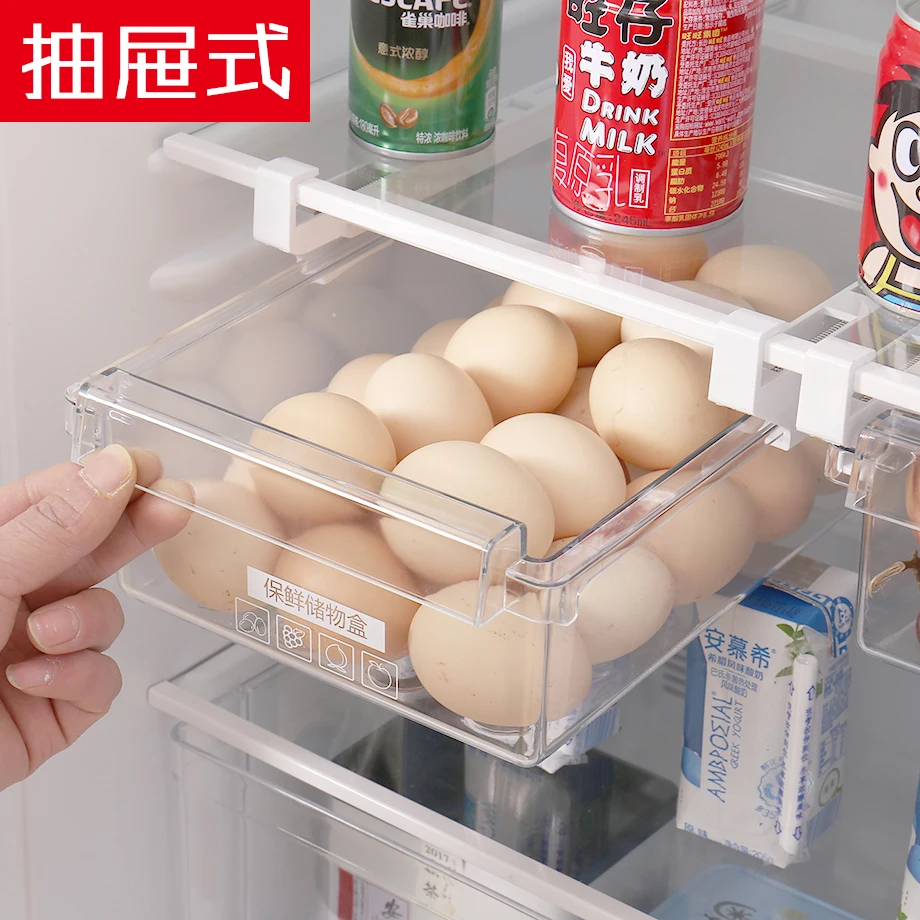 

Kitchen Fridge Organizer Food Drawer Multifunction Egg Storage Box Dumpling Box