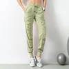 Luobolan Tatting Fabric Drawstring Running Sport Joggers Women Quick Dry Athletic Gym Fitness Sweatpants with Two Side Pockets 5