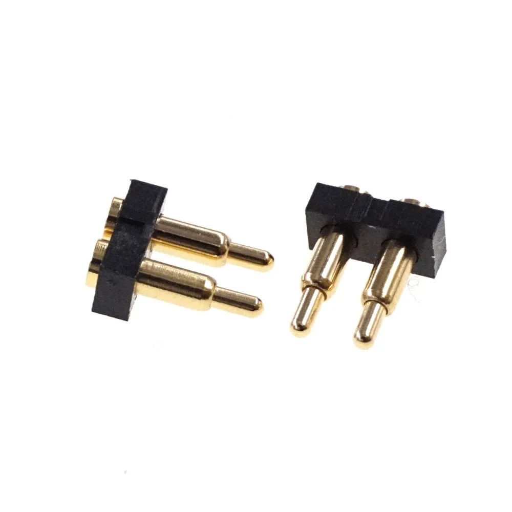 100 Pcs SMD пружинный контакт Пружинные контакты SMT/SMD Разъем цепи 2 pole однорядные Pogopin