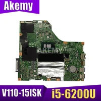 LV115SK MB 15277-1N 448.08B01.001N For Lenovo V110-15ISK notebook motherboard CPU i5 6200U RAM 4GB 100% test work
