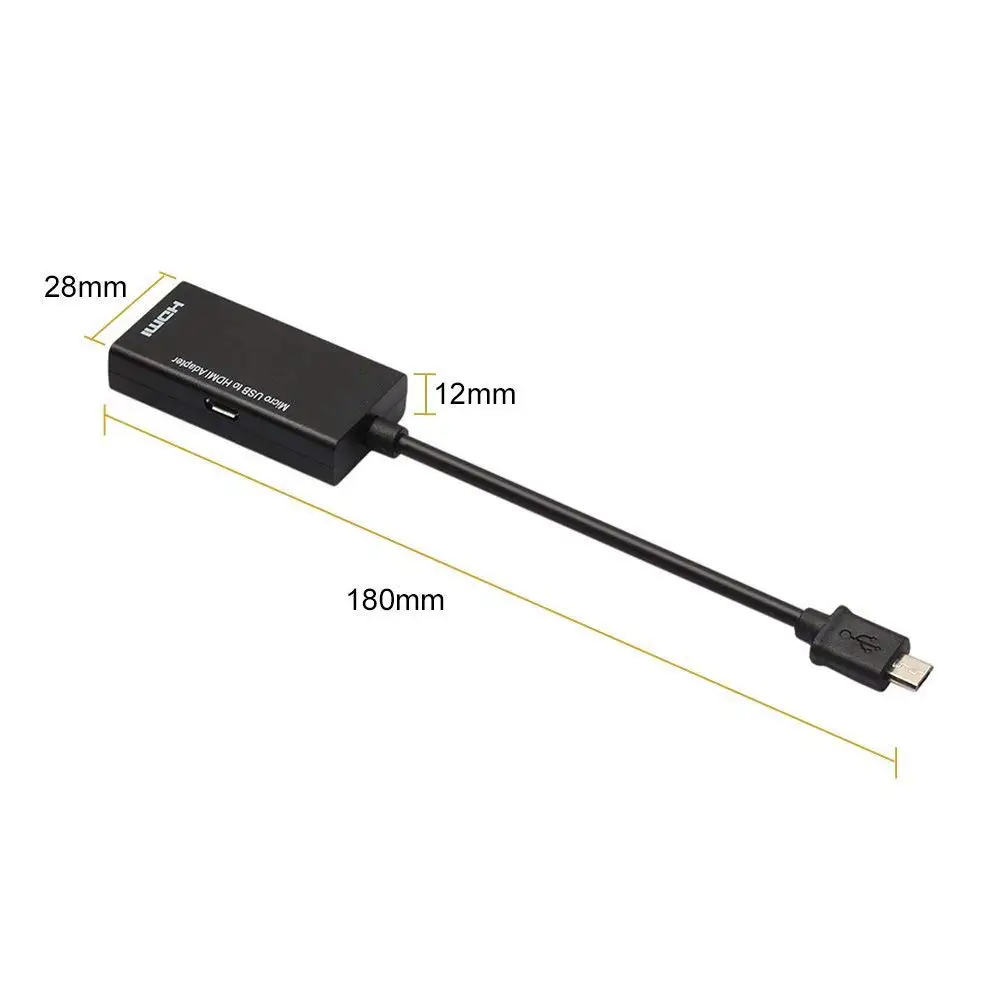 Micro USB к HDMI tv HD tv 1080P Соединительный кабель mhl для смартфона планшета Andriod