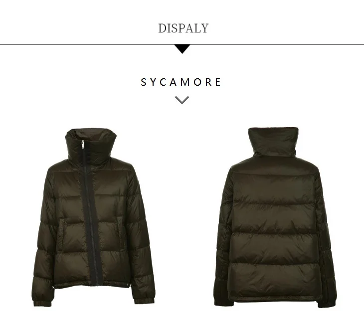 Отборный женский свободный крой чистый цвет короткий пуховик S | 419412545