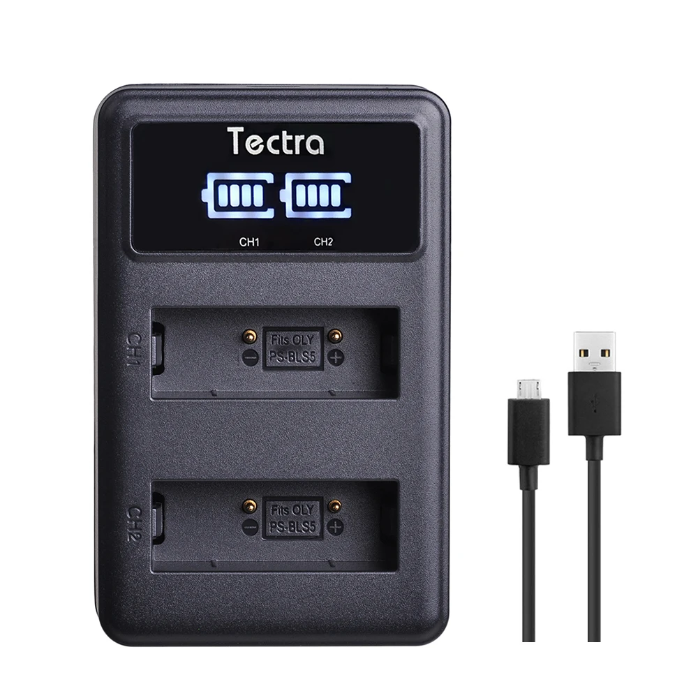 Светодиодный USB Зарядное устройство для PS-BLS5 BLS-5 BLS-50 Батарея Зарядное устройство Olympus PEN E-PL2, E-PL5, E-PL6, E-PL7, E-PM2, OM-D E-M10, E-M10 II, Stylus1