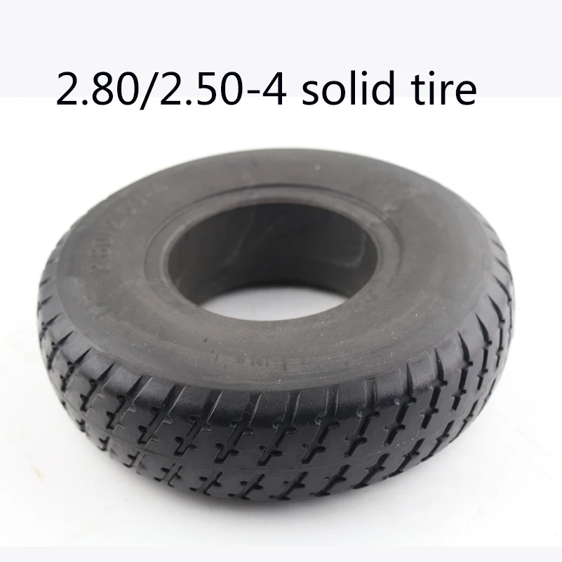 Electric scooter solid tire 2.80 /2.50-4 Pneumatic Tires Durable Thick Wheels Solid Outer