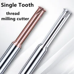 Broca de roteador, de carboneto de tungstênio espiral para moagem de dente único, ferramenta para fresa de aço e alumínio 60 °