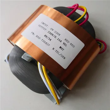 

230V 0.15A 8V 3A R Core Transformer 60VA R50 custom transformer 230V with copper shield output for Pre-decoder Power amplifier
