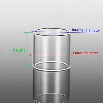 

e-cig Atomizer GLASS Tube TANK Tubular glass customization Remark model or size (OD ID T h)