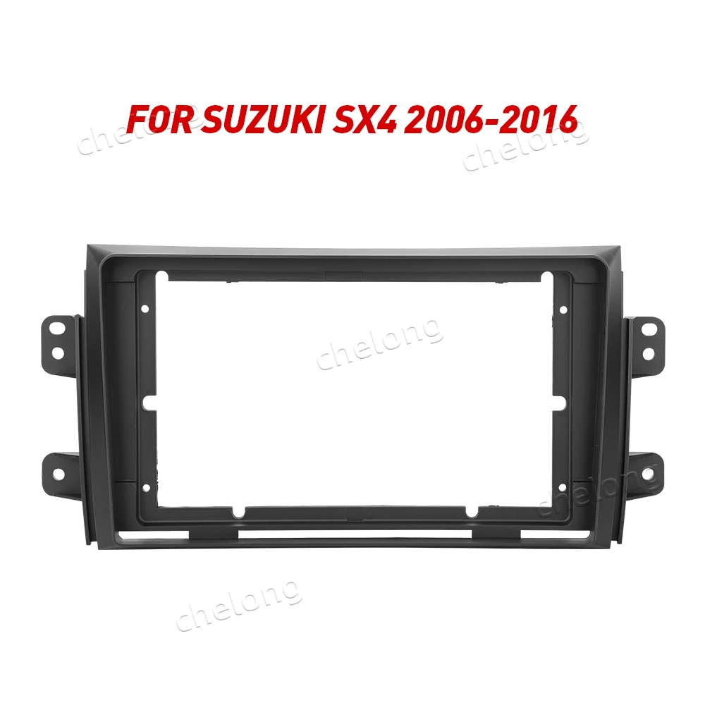 2Din Car Dashboard Frame Fit For SUZUKI SX4 2006 2016 Car DVD GPS Dash Panel Kit Mounting Frame