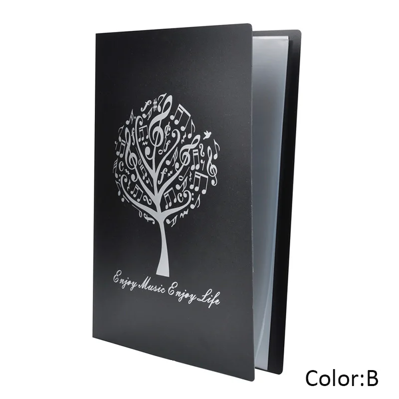 

A4 Size Music Sheet File Folder Plastic Paper Documents Storage Holder 40 Pockets TU-shop