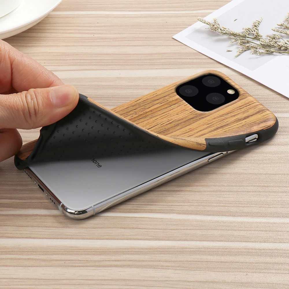 LLZ.COQUE чехол с текстурой древесины для IPhone 11 Pro XS Max XR X 6 6S Plus 5 5S SE 7 8 Plus Мягкий силиконовый блестящий чехол-бампер Funda Capa