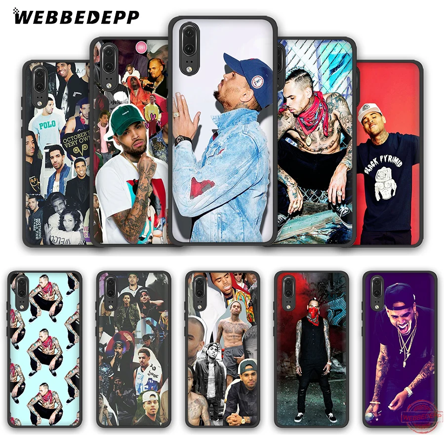WEBBEDEPP Chris Brown hih pop Soft Case for Huawei P Smart Z Plus 2018 2019 &amp Y6 Y7 Y9 Prime V20 | Мобильные телефоны и