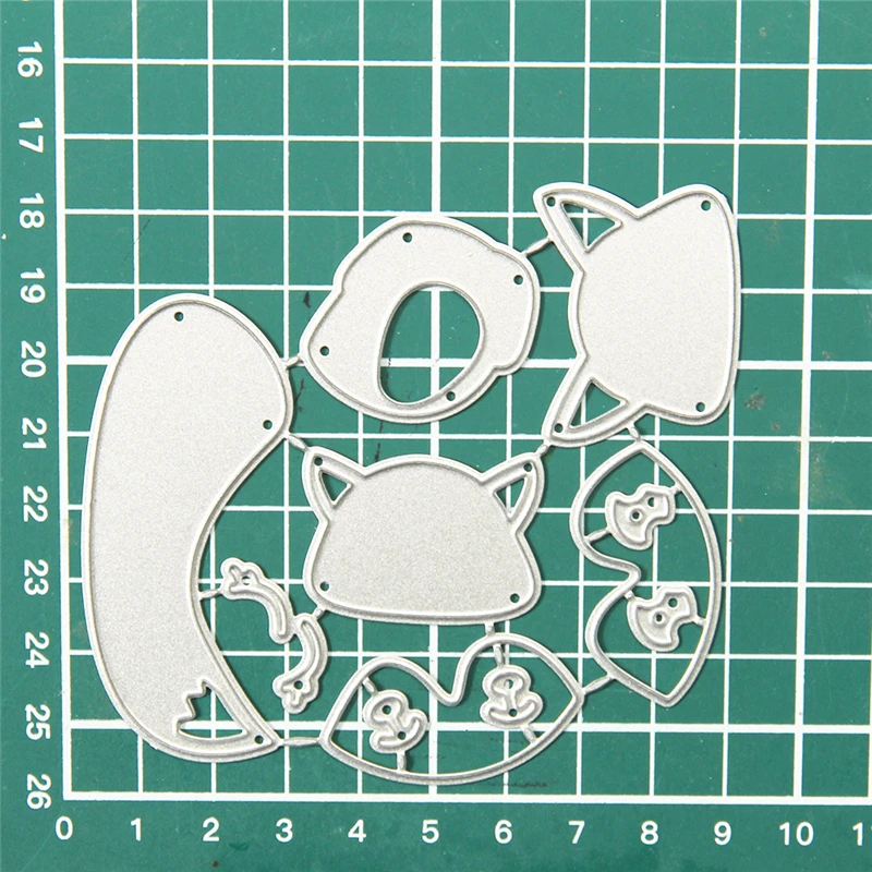 DiyArts штампы в виде животных, лиса, мама и ребенок, металлические Вырубные штампы, новинка, для изготовления открыток, скрапбукинг, тиснение, трафарет, штампы