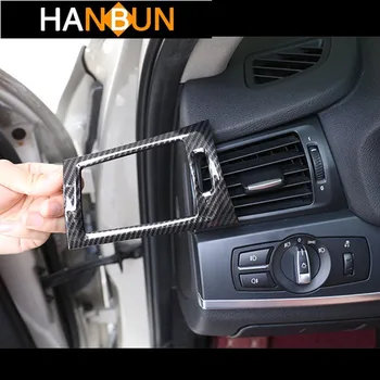 

Carbon Fiber Style Dashboard Air Outlet Frame Cover Trim For BMW X3 F25 X4 F26 2012-17 Air Conditioner Vents Decoration Strips
