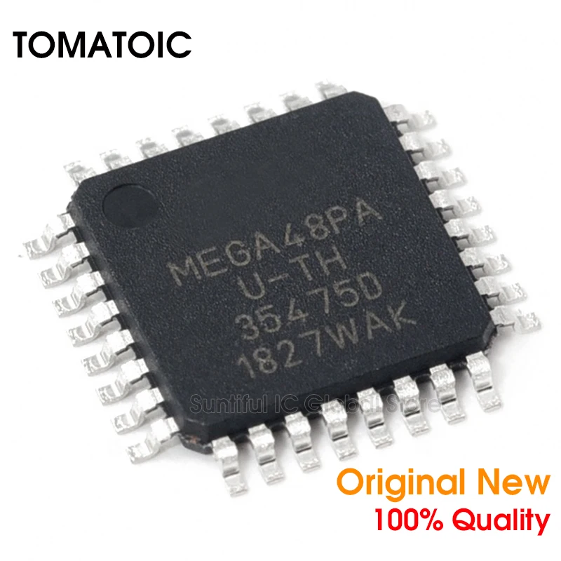 1PCS ATMEGA48PA-AU MEGA48PA-AU ATMEGA48PA ATMEGA48 TQFP-32 Flash 4KB 8-Bit Microcontroller | Электроника