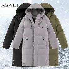 

2021 new Winter Thick Men Long Jacket Coat Hooded Cotton Casual High-Quality Jacket Windproof Warm Hooded Parkas Athlete Coat