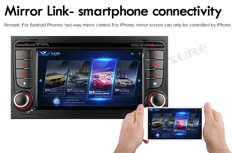 Best A-Sure 2 Din 4G RAM 8 Core Car Android 9.0 Auto Radio DVD Player Navigation For Audi A4 S4 RS4 8E 8F B9 B7 SEAT EXEO (2002-2012) 20