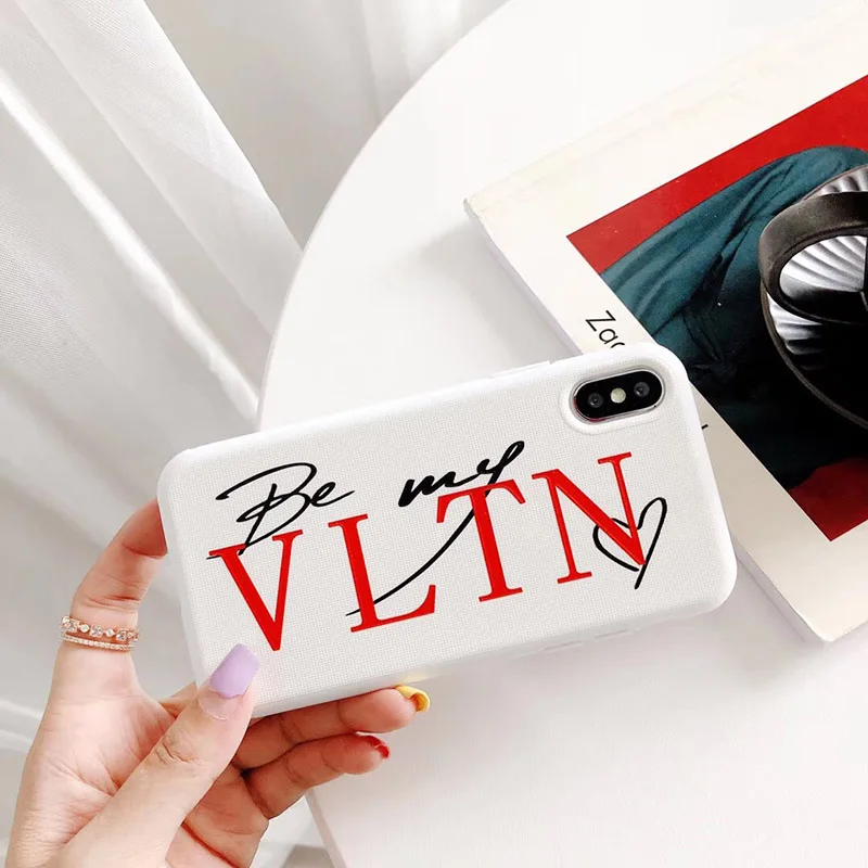 Роскошный бренд италия VLTN Мягкий силиконовый чехол для apple iphone 11 Pro 6 S 7 7plus 8 8plus X XR XS max 3D рельефный чехол для телефона - Цвет: 4