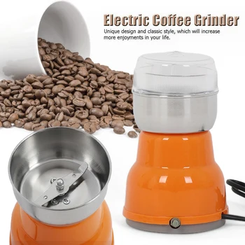 

220V EU Electric Stainless Steel Coffee Bean Grinder Home Grinding Milling Machine Coffee Herbs Spices Nuts Grains Grinder Tools