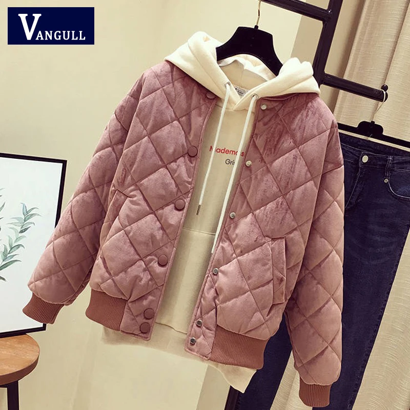 Greatest  Vangull Women Basic Jacket New Winter Fashion Clothing Velvet Slim Outerwear Long Sleeve Autumn Fem