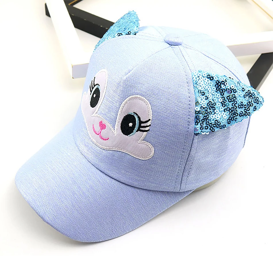 car baby accessories Baby Hat Cartoon Child Korean Cat Ears Cotton Baseball Caps Spring Summer Baby Boy Girl Sun Hats Beanies Kids Photography Props accessoriesdoll baby accessories