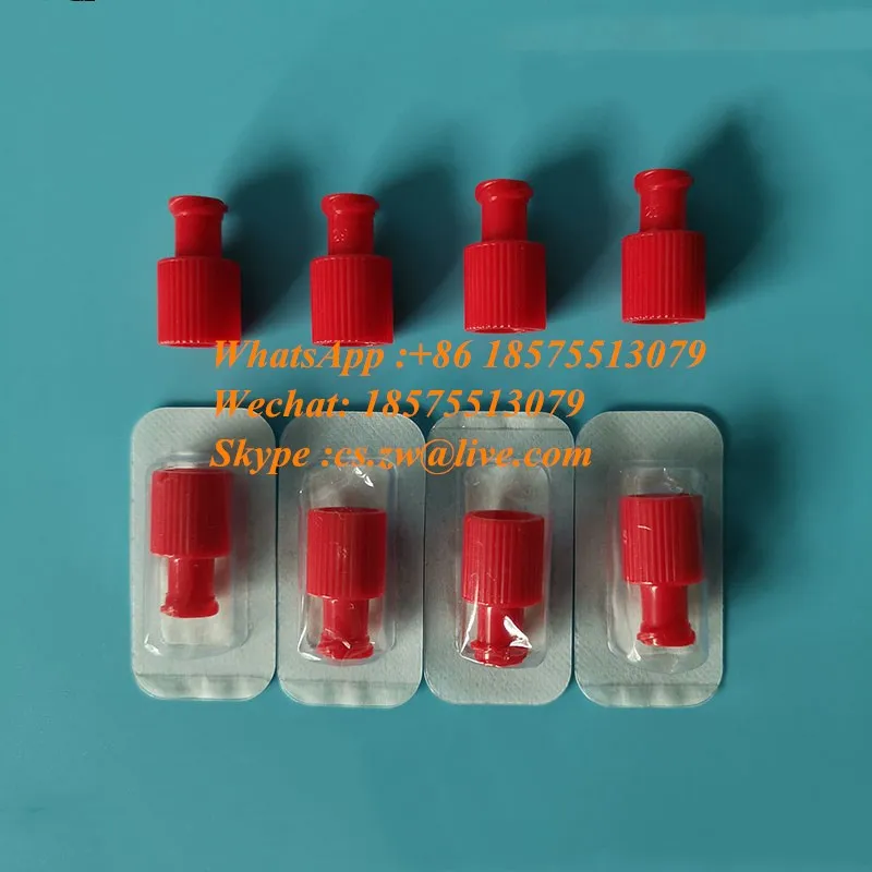 Male And Female Luer Plugs Red Plastic Bulk Internal And External