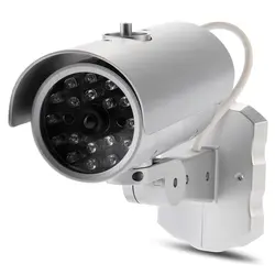 Муляж камеры безопасности ИК 18 Светодиодный CCTV камера домашний уличный поддельные моделирование