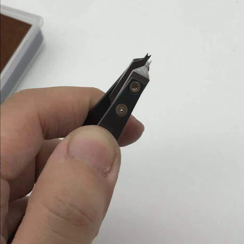 Stainless Steel 7825 V Type Watch Spring Bar Tweezers for Watch Repair