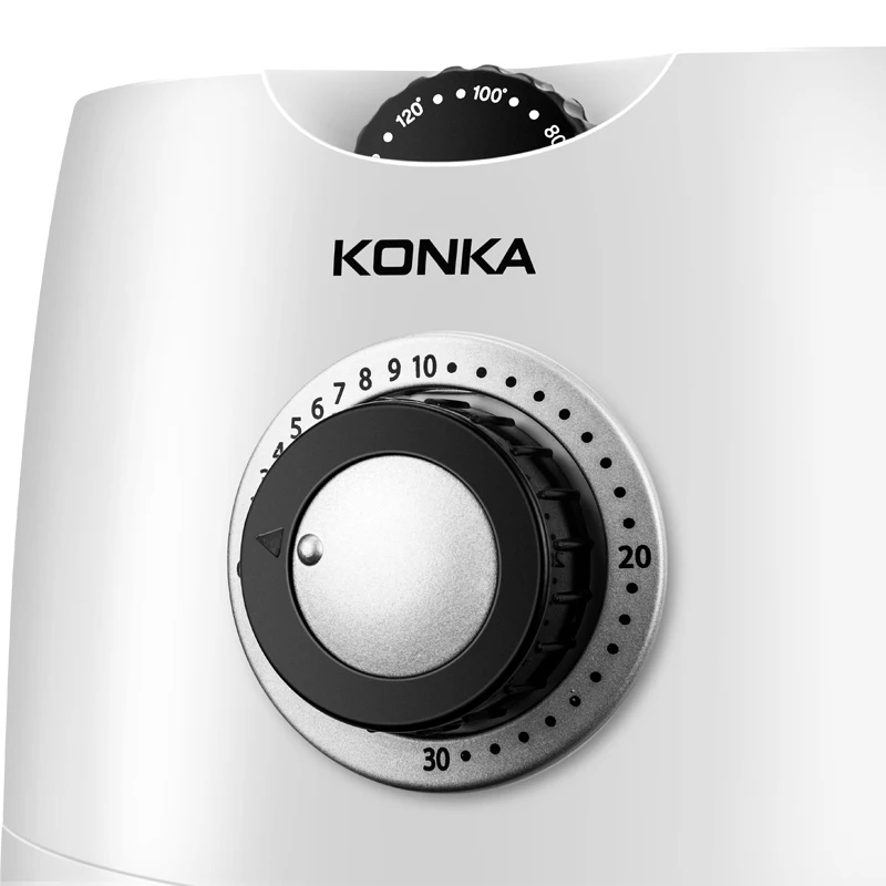 KONKA аэрофритюрница для приготовления блюд, домашний умный фритюрница с двумя решетками, картошки фри машина, мини-многофункциональная электрическая фритюрница с двумя решетками