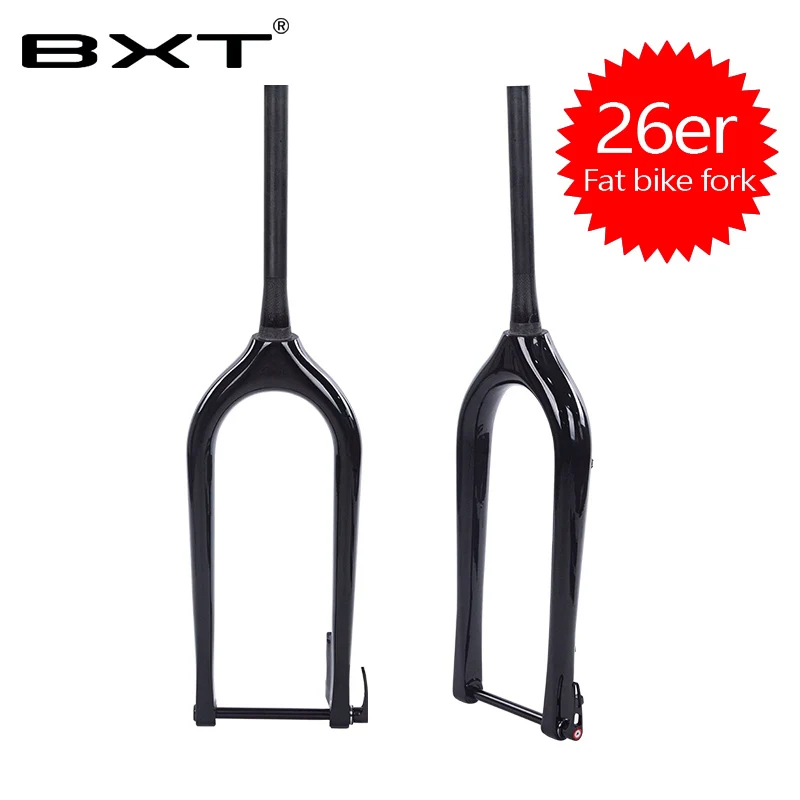

Full Carbon Fiber fork 2020 New Bike Snow fork 26er bicycle Carbon Front Fat Fork Matt/Glossy Disc Brake Snow Bikes Fat Fork Fre