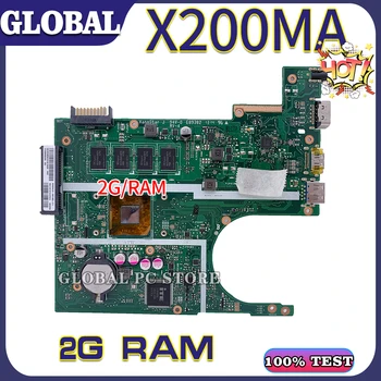 KEFU dla ASUS X200MA X200M płyty głównej laptopa 100 test OK N3530 N3540 2G-RAM tanie i dobre opinie Intel Z390 LGA 1366 SATA Odnowiony 1x RJ45 Motherboard HiFi NONE 16 GB İntel WiFi VGA (d-sub) DDR3 Entuzjastów i podkręcania