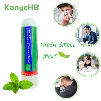 

5pcs Rhinitis Mint Cream Chinese Original Herbal Nasal Inhaler Refresh Runny Nose Cold Cool Ointment Aroma Essential Oils Stick
