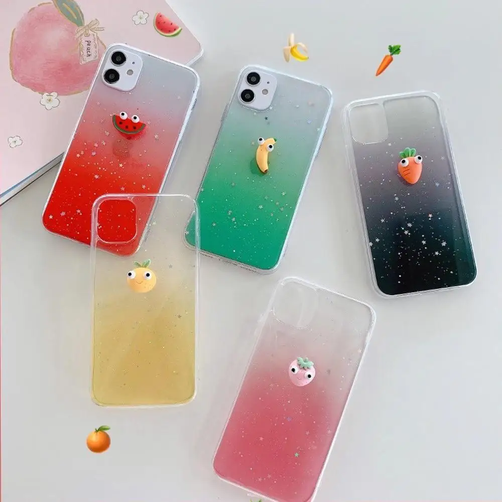 Чехол с мультяшными фруктами для телефона iPhone 11 Pro MAX 7 8plus x xs xr xsmax чехол эпоксидный