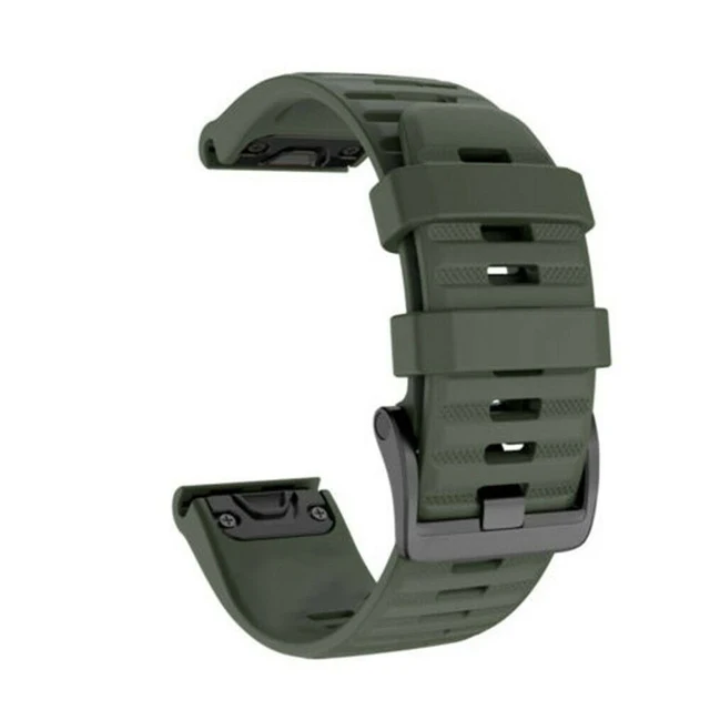 Silicone 26mm 22mm Quick Release Watchband Wrist strap for Garmin Fenix 6 6S 6X 7X 7 5X 5 5S 3 HR Watch Easyfit Watch Wrist Band Army Green