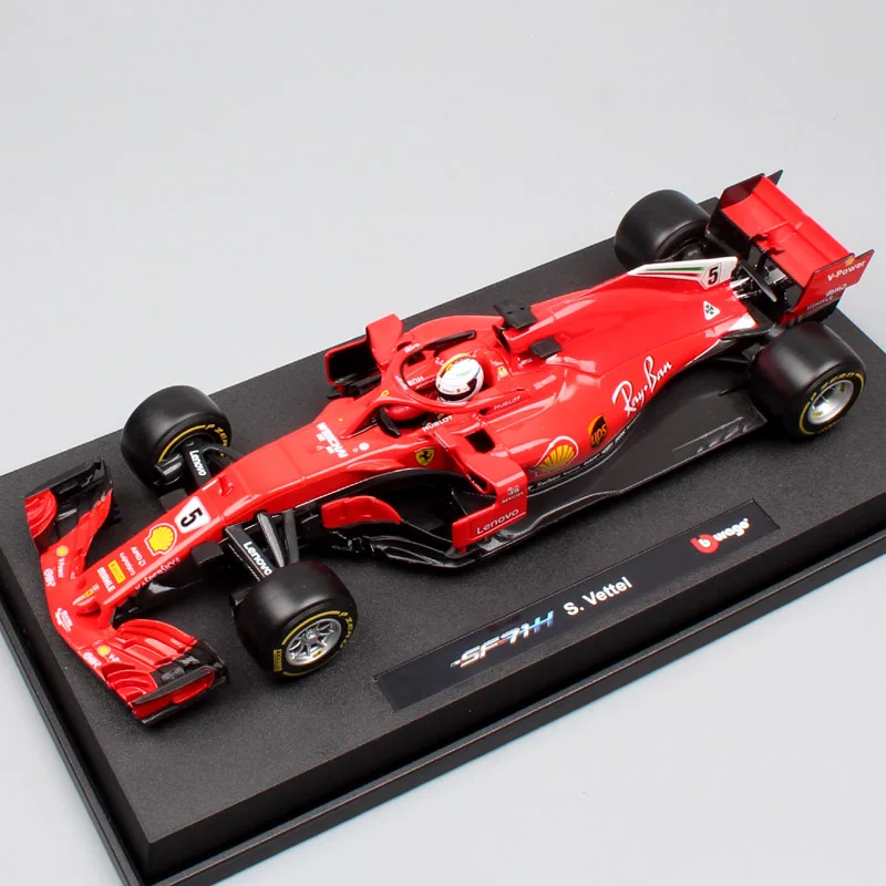 1/18 весы большой BBurago Формула гоночный автомобиль dirver SF90 № 16 Charles Leclerc № 5 Себастьян игрушечные машинки модели автомобилей