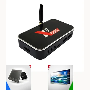 

X3 CUBE Amlogic S905X3 TV Box Android 9.0 TV Box Set Top Box 2.4G/5G WiFi 1000M 4K (2+16G)