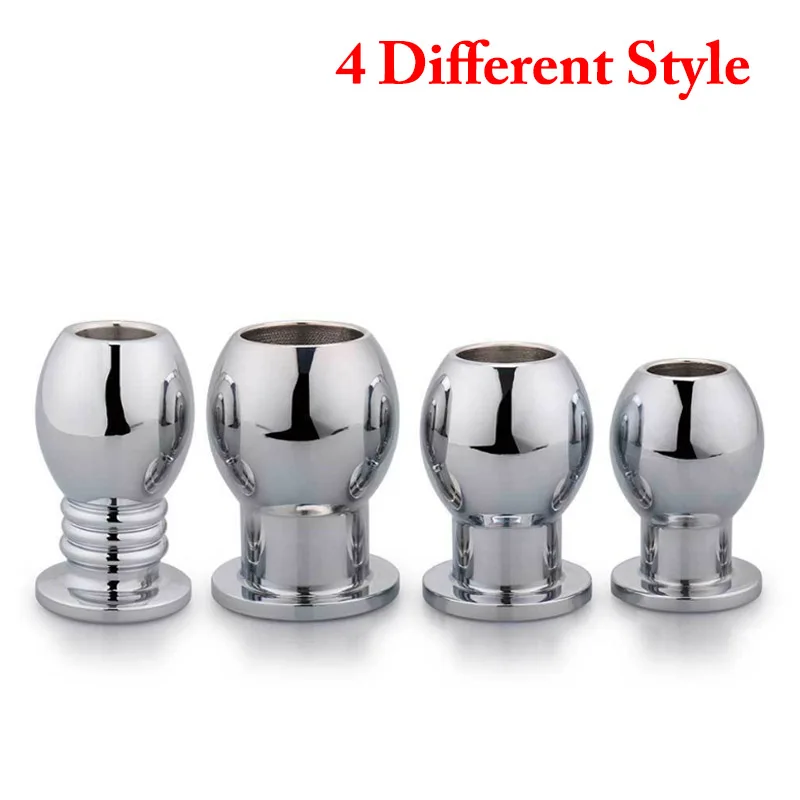 Полые Металлические анальные бусины Анальная пробка массажер простаты душ