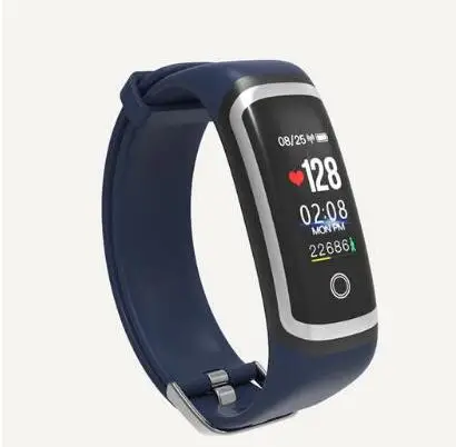 Longet умные часы M4 пульсометр монитор сна фитнес часы кровяное давление Bluetooth умный Браслет для iPhone Xiaomi - Цвет: silverblue