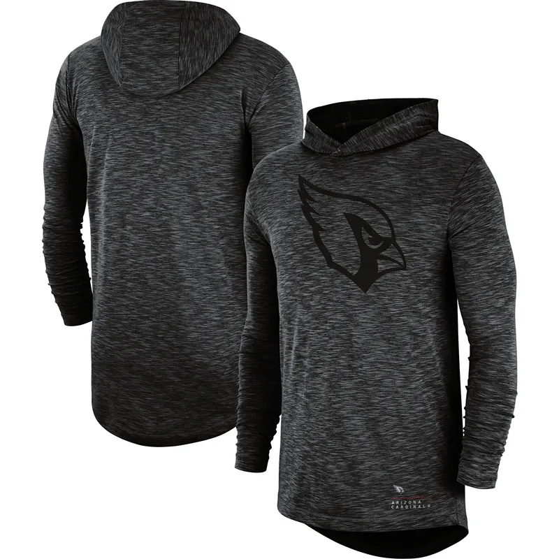Arizona Американский футбол толстовка Cardinals Heathered Charcoal Fan gear тональная толстовка с капюшоном и длинным рукавом - Цвет: 1