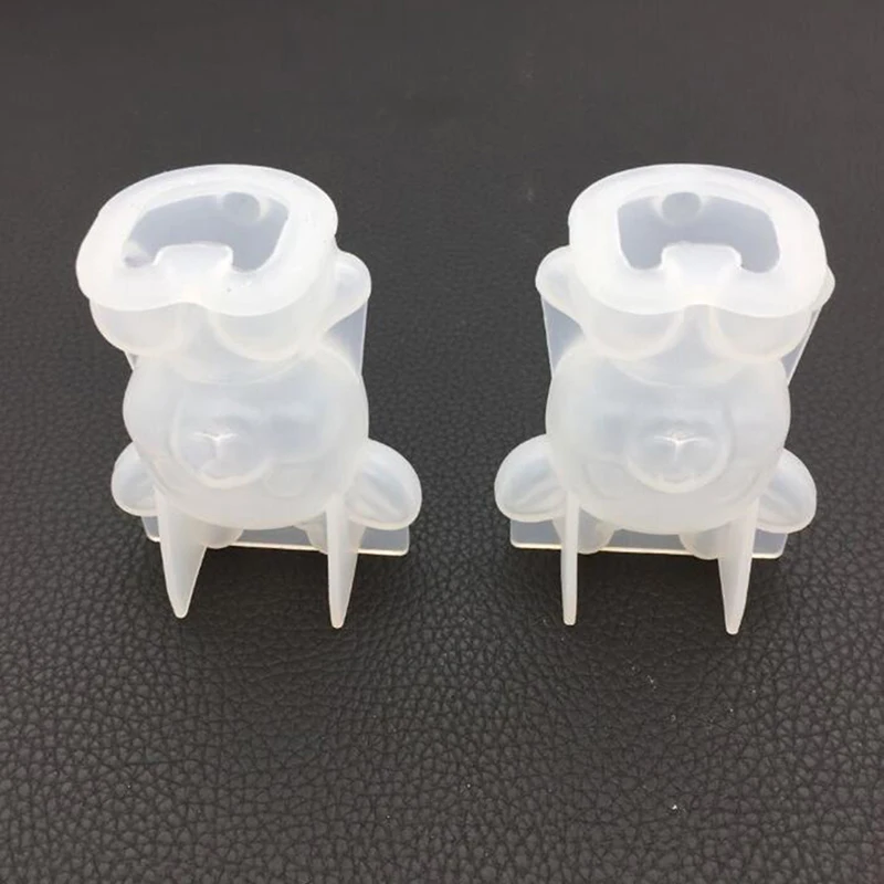 3D Diy Cute Soft Soap Mold Cartoon Sika Deer Silicone Mirror Stereoscopic Gypsum Soap Mould DIY Crystal Drop Glue Mold Decor silicone soap molds