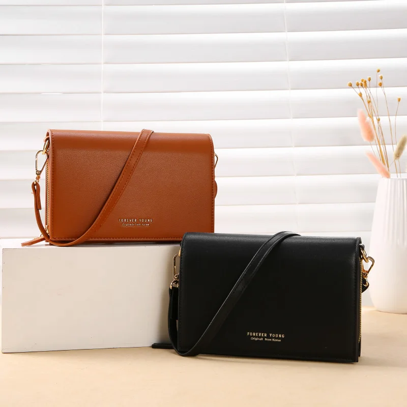 

PU Leather Crossbody Bags Small Solid Color Fashion Lady Shoulder Handbags Female Simple Totes for Women 2020 Trend
