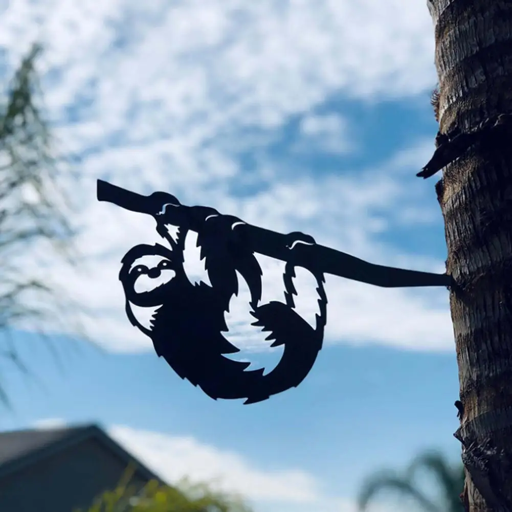 Wide Application Innovative Garden Iron Climbing Sloth Art Stake Metal Wear-resistant for Gardening Lover | Дом и сад