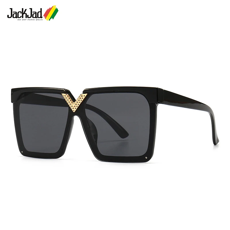

JackJad Vintage Classic Oversized Square Style Gradient Sunglasses Women Luxury Decoration Brand Design UV400 Sun Glasses 21011