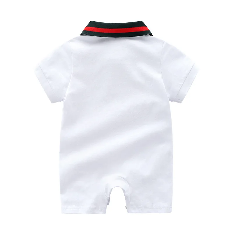

Baby Onesie Summer Wear 0-3-Month Short Sleeve Crawling Clothes Baptism Baby Cotton Clothes Gentleman Newborns Romper