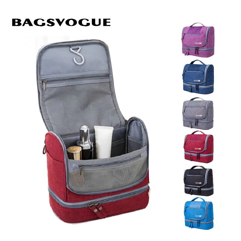 

BAGSVOGUE New Suitcase Large cosmetic bag makeup case large make up bag travel organizer women fashion toiletry bag