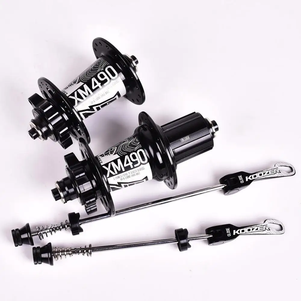 Koozer XM490 ступицы 4 подшипника MTB горный велосипед ступица задняя 10*135 мм QR 100*15 12*142 мм через 32 отверстия дисковый тормоз велосипедная ступица