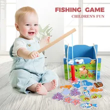 Детские деревянные игрушки Магнитные игры рыболовные игрушки Развивающие игрушки на открытом воздухе забавные Мальчики Девочки Подарки# ew