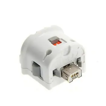 

High Quality Motion Plus Motion Plus Adapter Sensor for Nintendo Wii Console Remote Controller Wireless Wiimote Black White